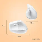 Logitech Lift Vertical Ergonomic - White