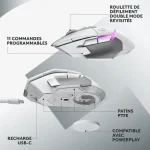 Logitech G G502X Plus Blanc - GamePlus