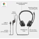 Logitech USB Headset H390 Noir - Prix Maroc