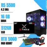 Setup Complet PC Gamer Ryzen 5 5500 / 16GB / 512GB SSD / RTX 5060 8Gb