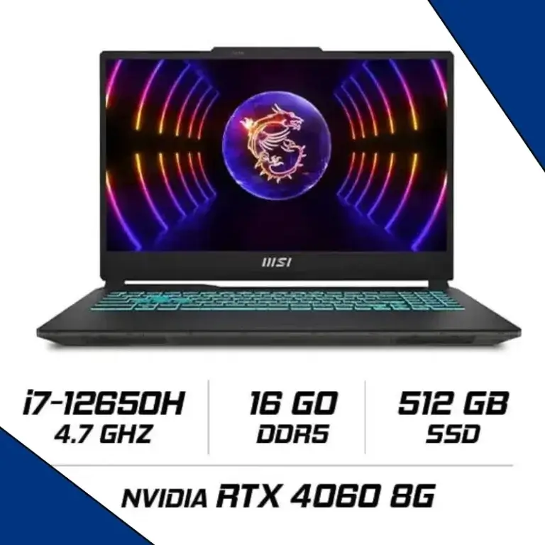 MSI Cyborg I7 16G 512G 15,6'' RTX4050 FREEDOS 1Y