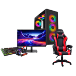 Setup Complet PC Ryzen 5 3400G / 8 GB / 256GB SSD + Chaise Gamer + Connect 25" 144Hz