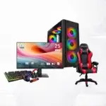 Setup Complet PC Ryzen 5 3400G / 8 GB / 256GB SSD + Chaise Gamer + MSI 25" 120Hz 1ms